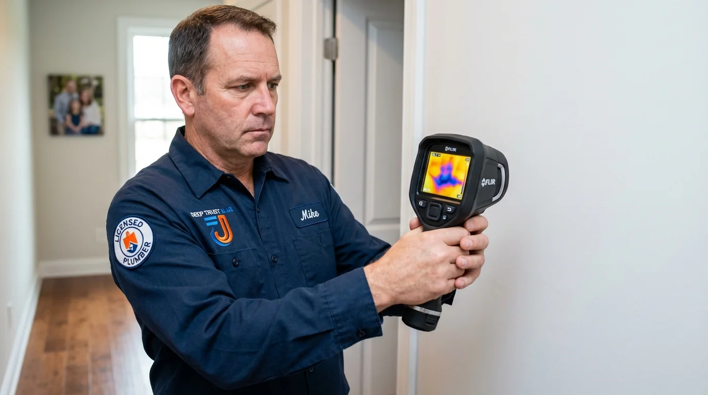 Thermal imaging leak detection by Johns Plumbing LLC in Bartlesville